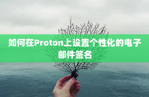 如何在Proton上设置个性化的电子邮件签名