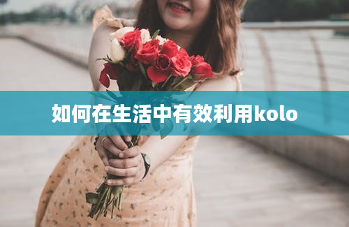 如何在生活中有效利用kolo