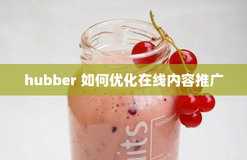 hubber 如何优化在线内容推广