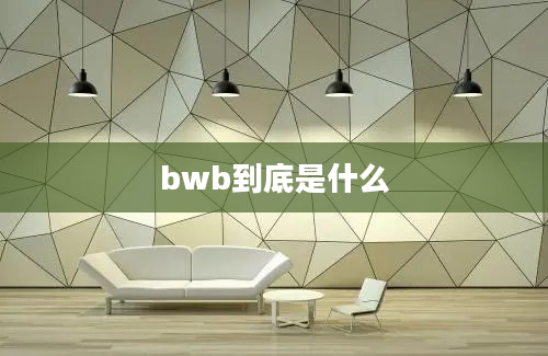 bwb到底是什么