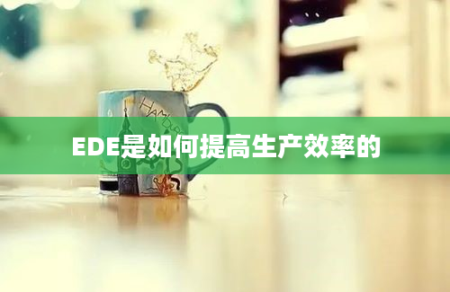 EDE是如何提高生产效率的