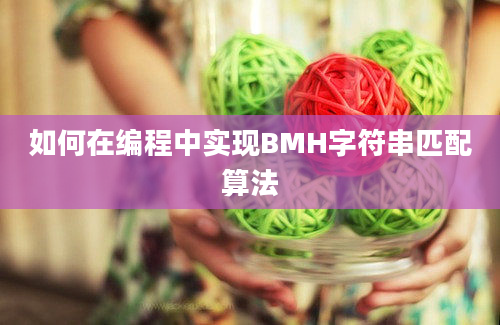 如何在编程中实现BMH字符串匹配算法