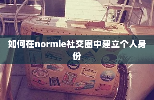 如何在normie社交圈中建立个人身份