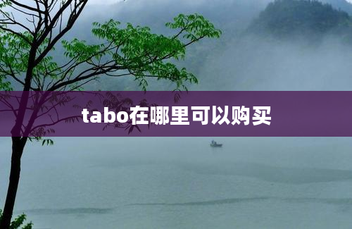 tabo在哪里可以购买