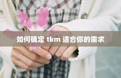 如何确定 tkm 适合你的需求